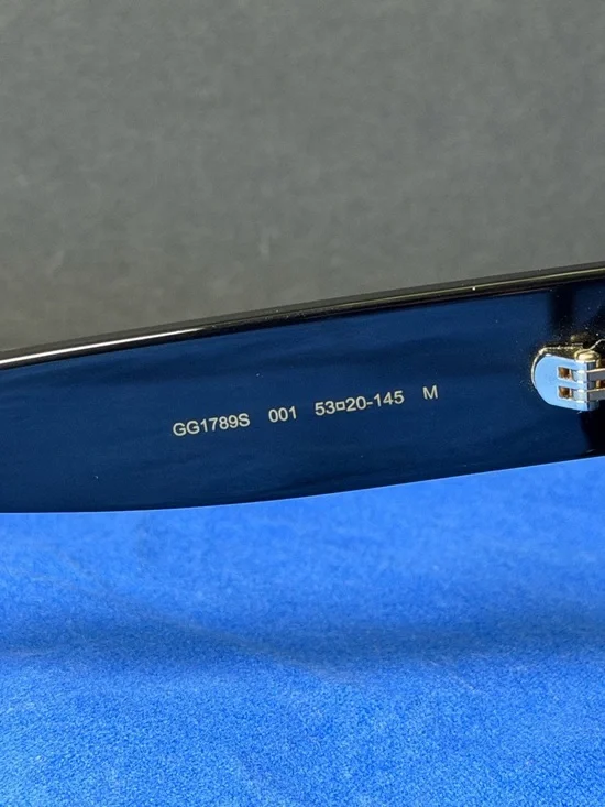 NEW Authentic Gucci Black and Grey Oversized Sunglasses GG1789S - Picture 8 of 10